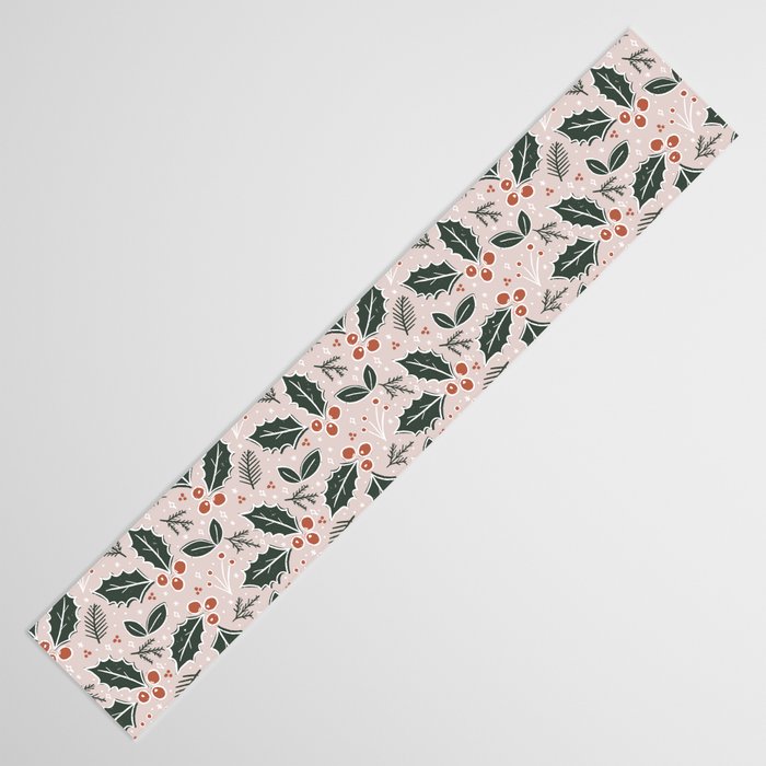 Holly-days . Light Blush Table Runner Gallery Image 3
