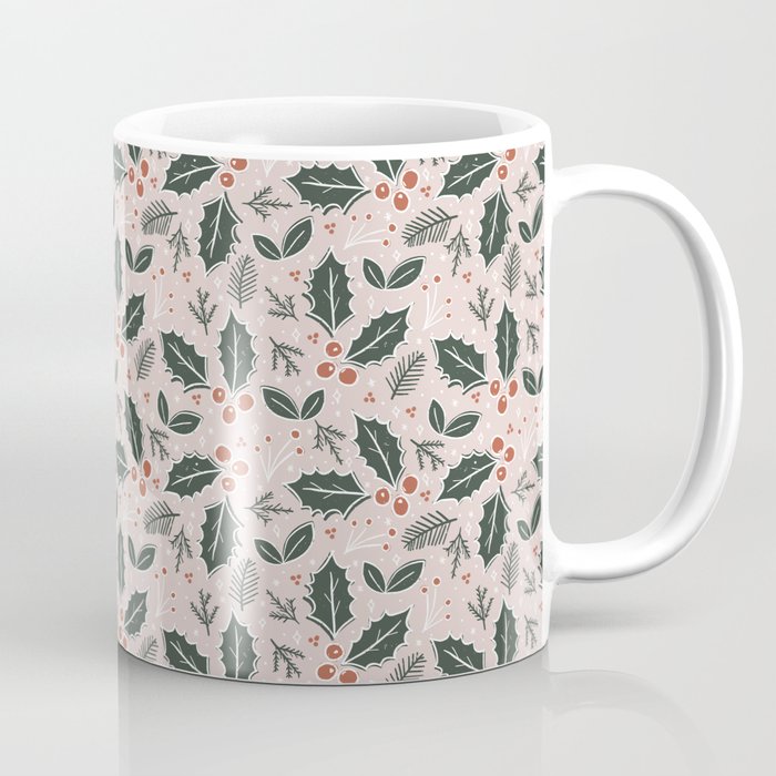 Holly-days . Light Blush Coffee Mug Gallery Image 1