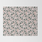 Holly-days . Light Blush Throw Blanket Gallery Image 2