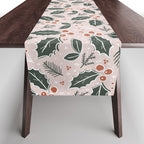 Holly-days . Light Blush Table Runner Gallery Image 1