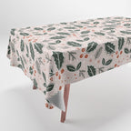 Holly-days . Light Blush Tablecloth Gallery Image 1