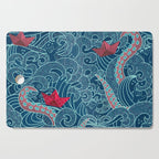 Octopus Ocean Playground smaller print Cutting Board Gallery Image 1