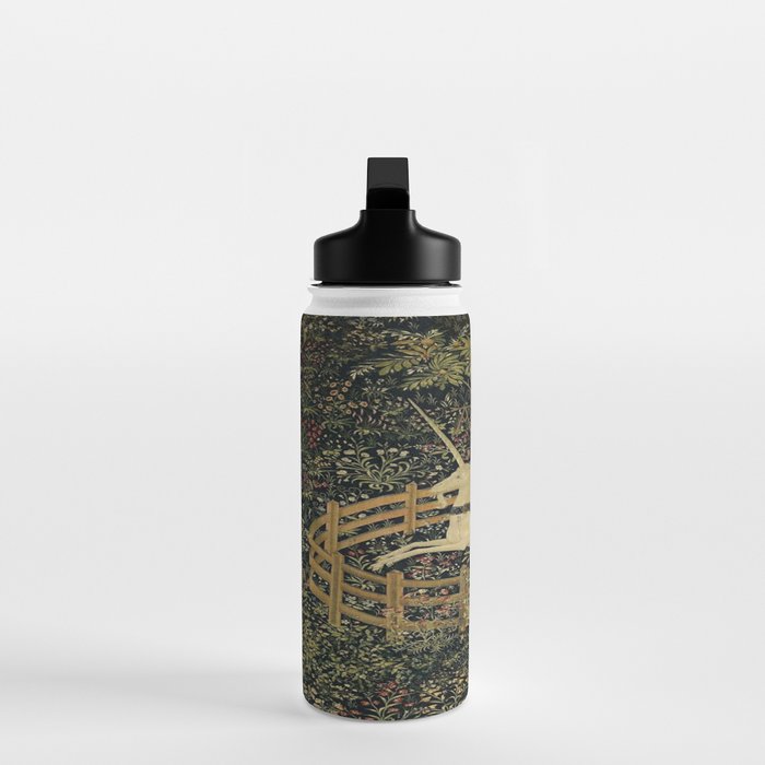 The Unicorn Rests in a Garden (from the Unicorn Tapestries) Water Bottle Gallery Image 3