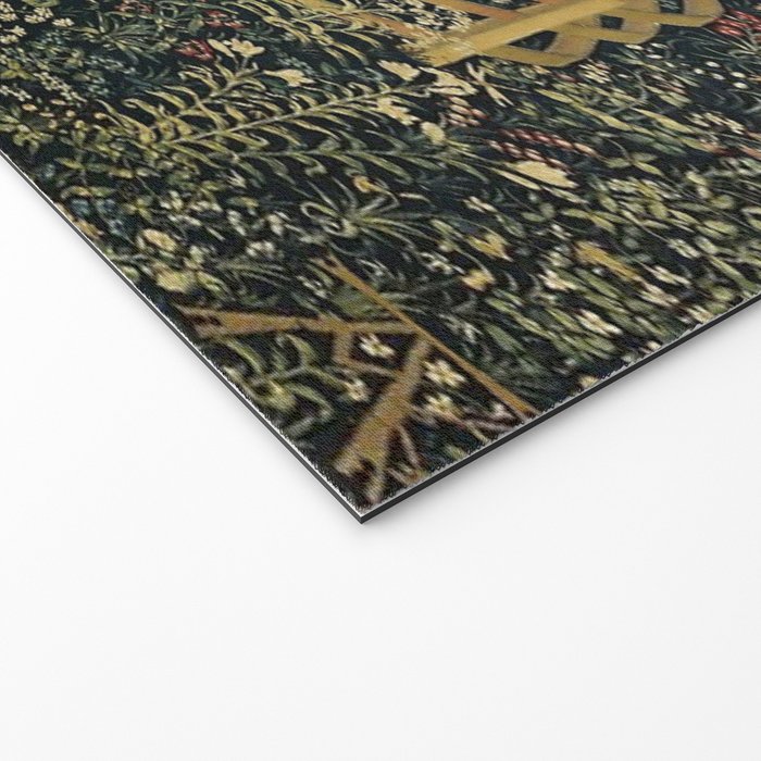 The Unicorn Rests in a Garden (from the Unicorn Tapestries) Welcome Mat Gallery Image 2