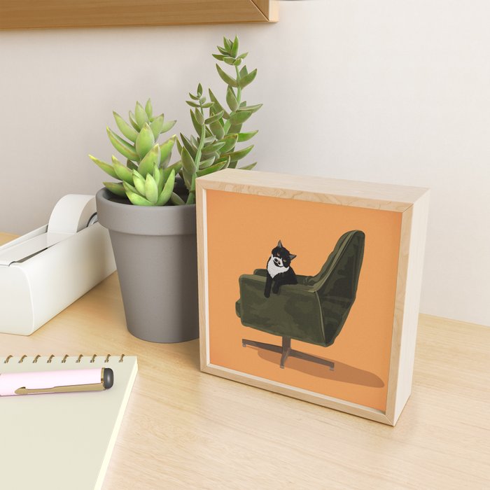 Cats on Chairs Collection - â4 Mini Art Print Gallery Image 2