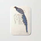 Bird Divinations: Red-Billed Blue Magpie (about: almanacofbirds.org) Bath Mat Gallery Image 1