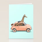 GIRAFFE CAR Stationery Card Gallery Image 2