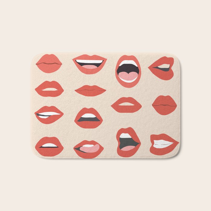 Lips III Bath Mat Gallery Image 1