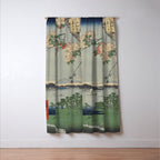 Cherry Blossoms on Spring River Ukiyo-e Japanese Art Window Curtain Gallery Image 3