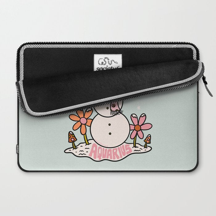 Aquarius Snowman Laptop Sleeve Gallery Image 2