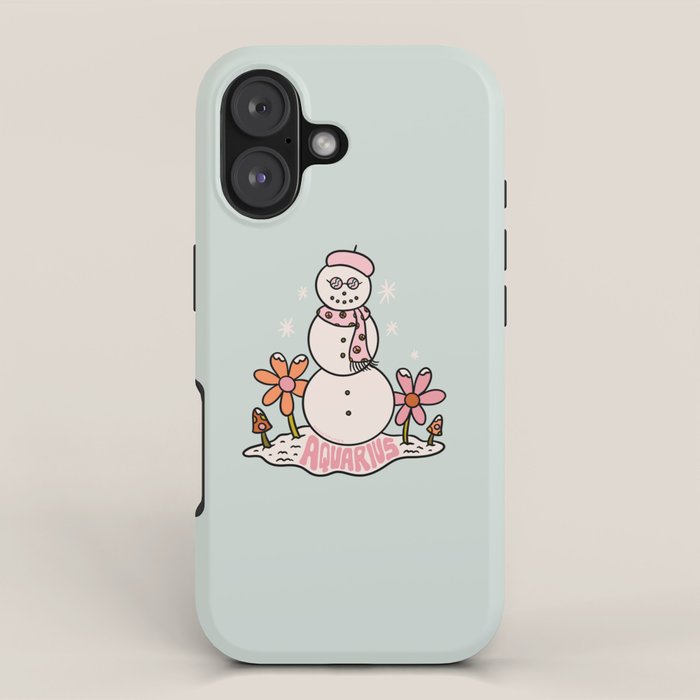 Aquarius Snowman iPhone Case Gallery Image 1