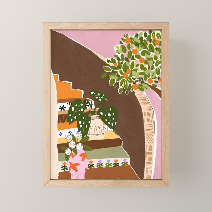 Orange Tree Mini Art Print Gallery Image 1