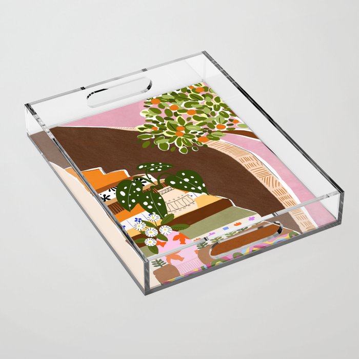 Orange Tree Acrylic Tray Gallery Image 1