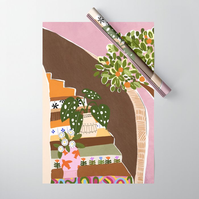 Orange Tree Wrapping Paper Gallery Image 1