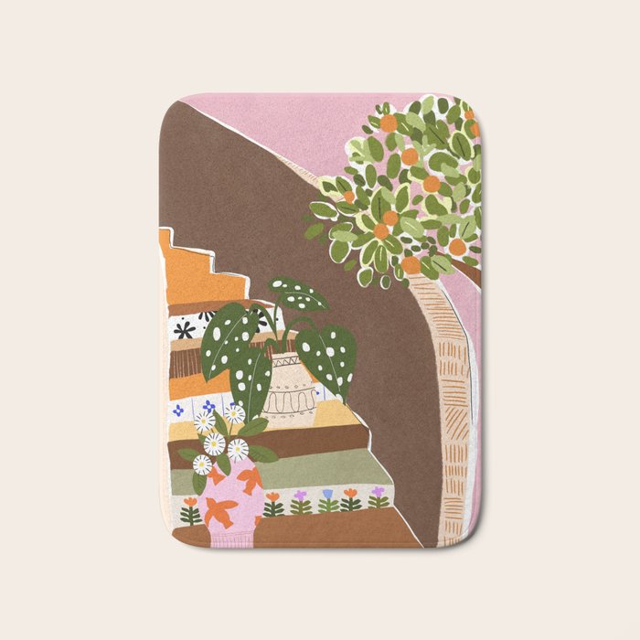 Orange Tree Bath Mat Gallery Image 1