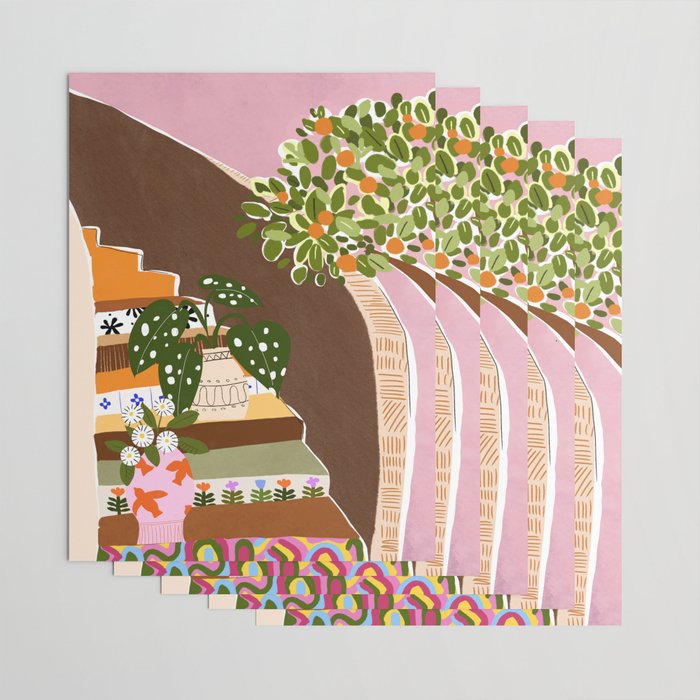 Orange Tree Wrapping Paper Gallery Image 3