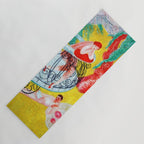 'Love Flight of a Pink Candy Heart' landscape painting by Florine Stettheimer Yoga Mat Gallery Image 1