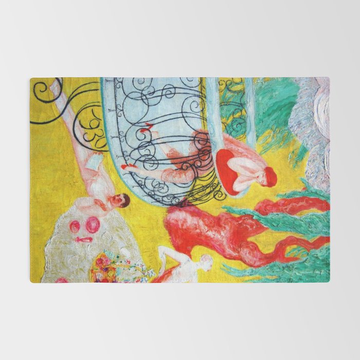 'Love Flight of a Pink Candy Heart' landscape painting by Florine Stettheimer Rug Gallery Image 2