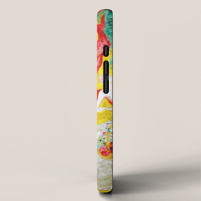 'Love Flight of a Pink Candy Heart' landscape painting by Florine Stettheimer iPhone Case Gallery Image 2