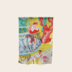 'Love Flight of a Pink Candy Heart' landscape painting by Florine Stettheimer Wall Hanging Gallery Image 1