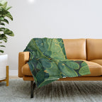 Summer Fern Detail Throw Blanket Gallery Image 1
