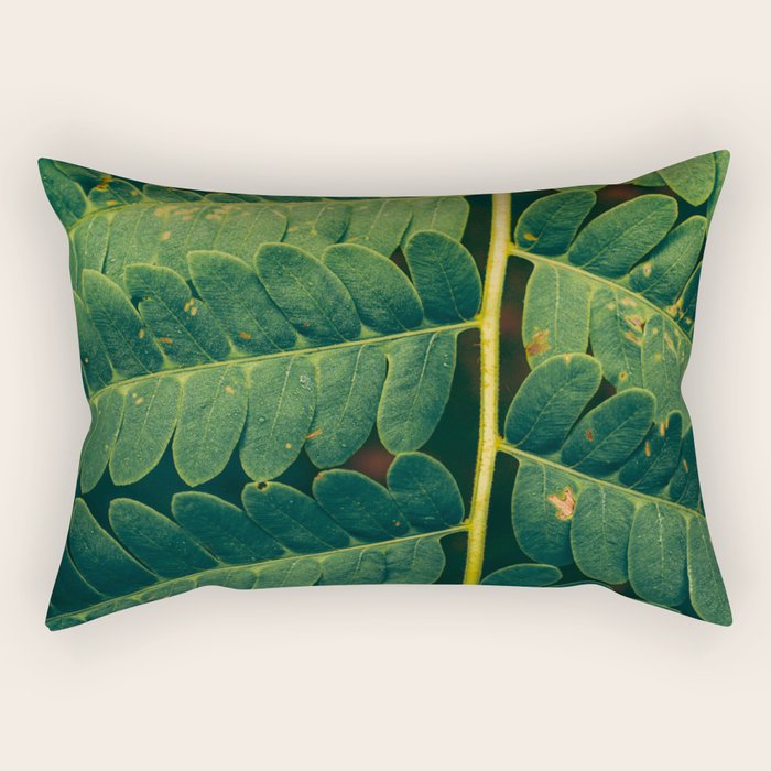 Summer Fern Detail Rectangular Pillow Gallery Image 1