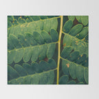 Summer Fern Detail Throw Blanket Gallery Image 2