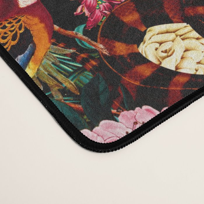 Floral and Animals pattern II Desk Mat Gallery Image 4
