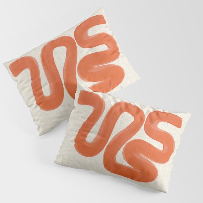 Orange Amazon River Pillow Sham Gallery Image 1