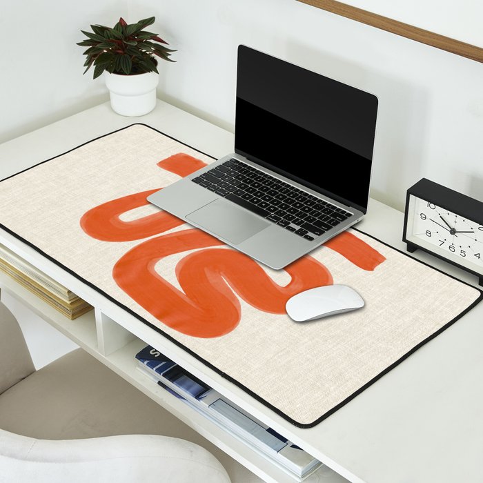Orange Amazon River Desk Mat Gallery Image 2