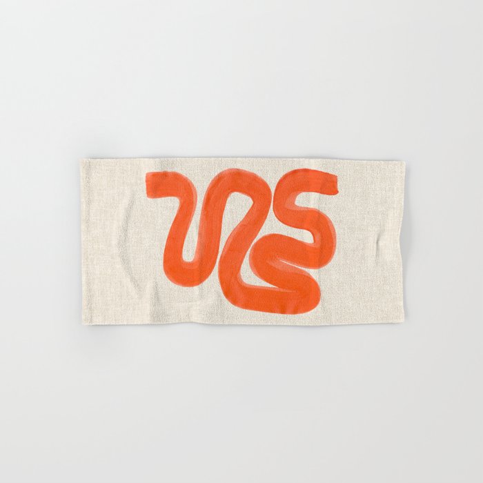 Orange Amazon River Bath Towel Gallery Image 1