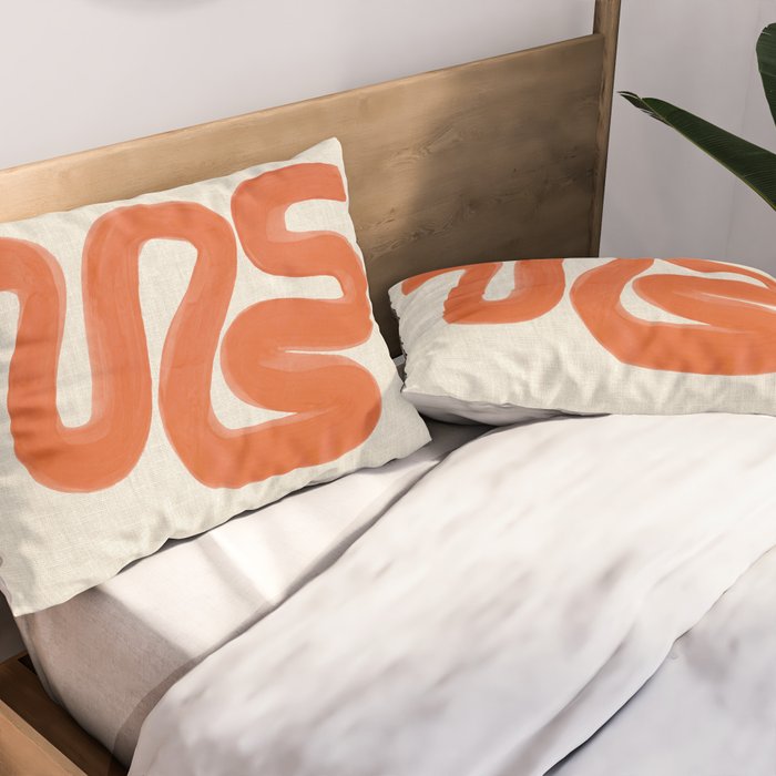 Orange Amazon River Pillow Sham Gallery Image 2