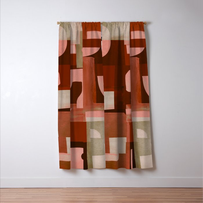 Geometric Collage 11 Window Curtain Gallery Image 3