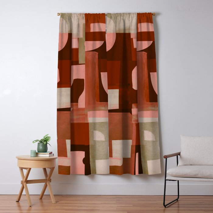 Geometric Collage 11 Window Curtain Gallery Image 5