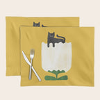 Still life with cat and flower Placemat Gallery Image 1