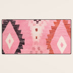 Moroccan Berber Rug Design No.60 - Multicolor, Pink Desk Mat Gallery Image 3
