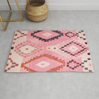 Moroccan Berber Rug Design No.60 - Multicolor, Pink Rug Gallery Image 1