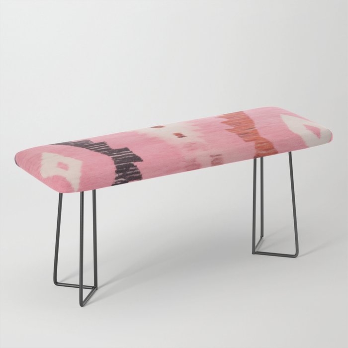 Moroccan Berber Rug Design No.60 - Multicolor, Pink Bench Gallery Image 1