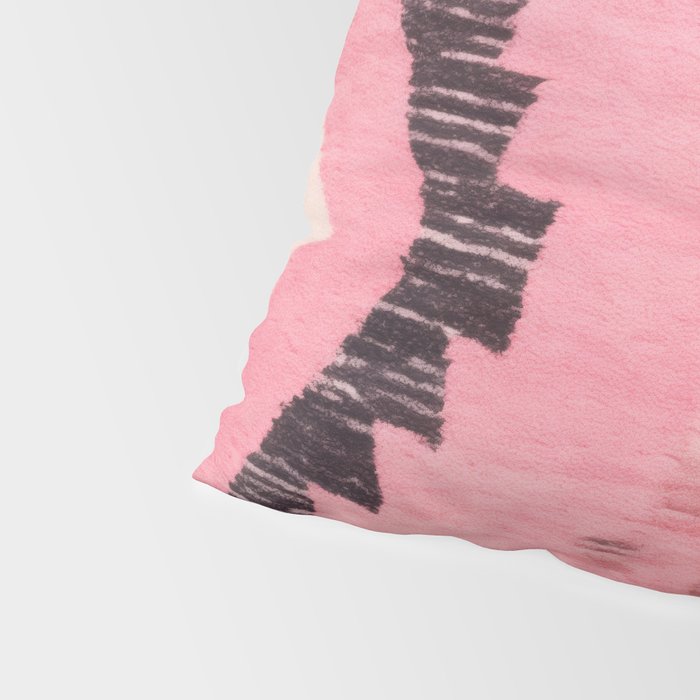 Moroccan Berber Rug Design No.60 - Multicolor, Pink Pillow Sham Gallery Image 4