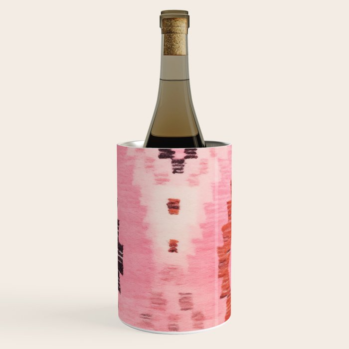 Moroccan Berber Rug Design No.60 - Multicolor, Pink Wine Chiller Gallery Image 1