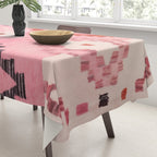 Moroccan Berber Rug Design No.60 - Multicolor, Pink Tablecloth Gallery Image 3