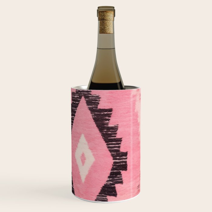 Moroccan Berber Rug Design No.60 - Multicolor, Pink Wine Chiller Gallery Image 2