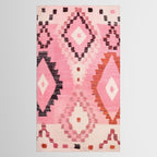 Moroccan Berber Rug Design No.60 - Multicolor, Pink Tablecloth Gallery Image 2