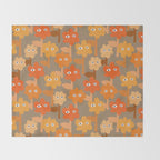 Suspicious Garden #2 Throw Blanket Gallery Image 2