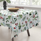 Blue Christmas Tablecloth Gallery Image 3