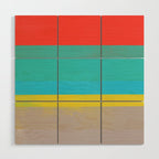stripe study 6 Wood Wall Art Gallery Image 1