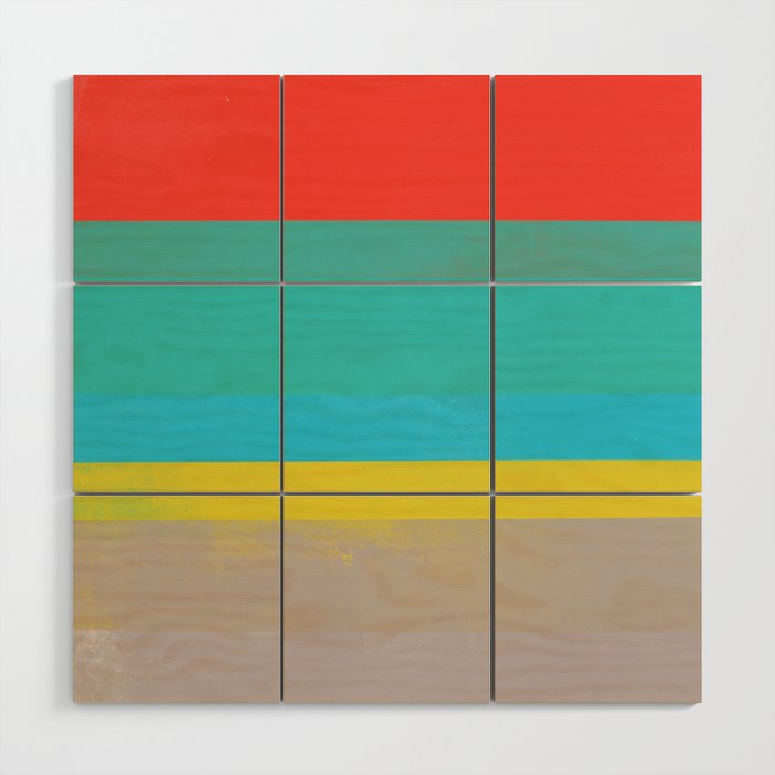 stripe study 6 Wood Wall Art Gallery Image 1