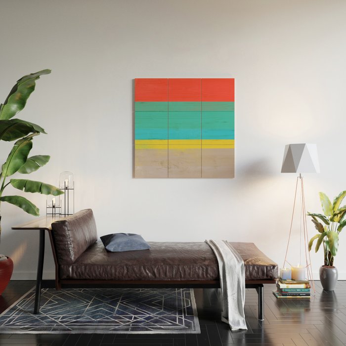 stripe study 6 Wood Wall Art Gallery Image 2