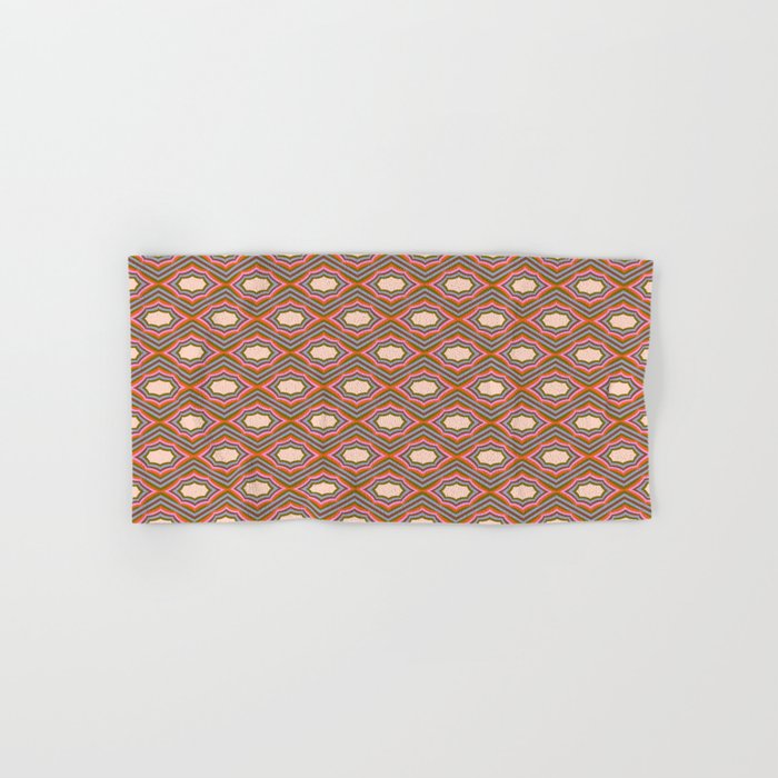 Disco Diamonds Retro Pattern Bath Towel Gallery Image 1