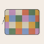 Bold Colorful Checks Pattern - Large XXXVII Laptop Sleeve Gallery Image 1